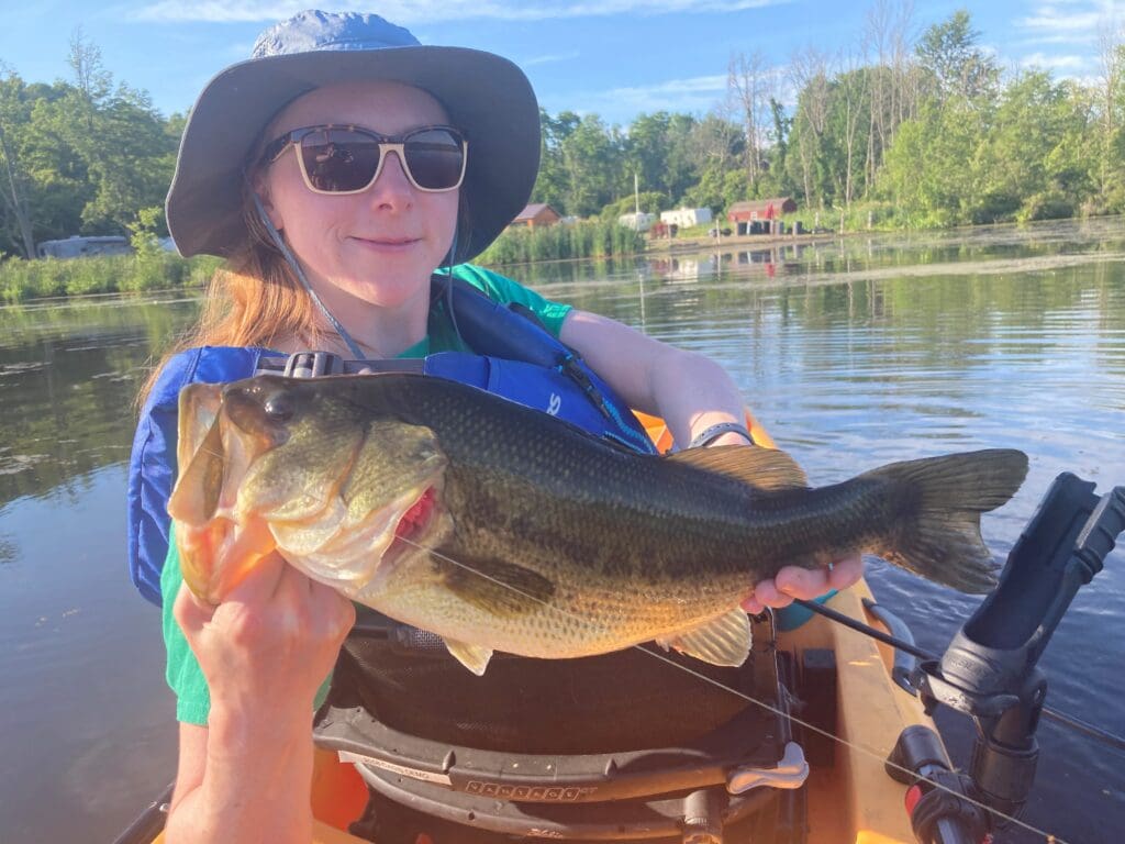 Kelli Hoffman with fish