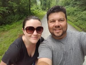 Kevin and Amber on a trail
