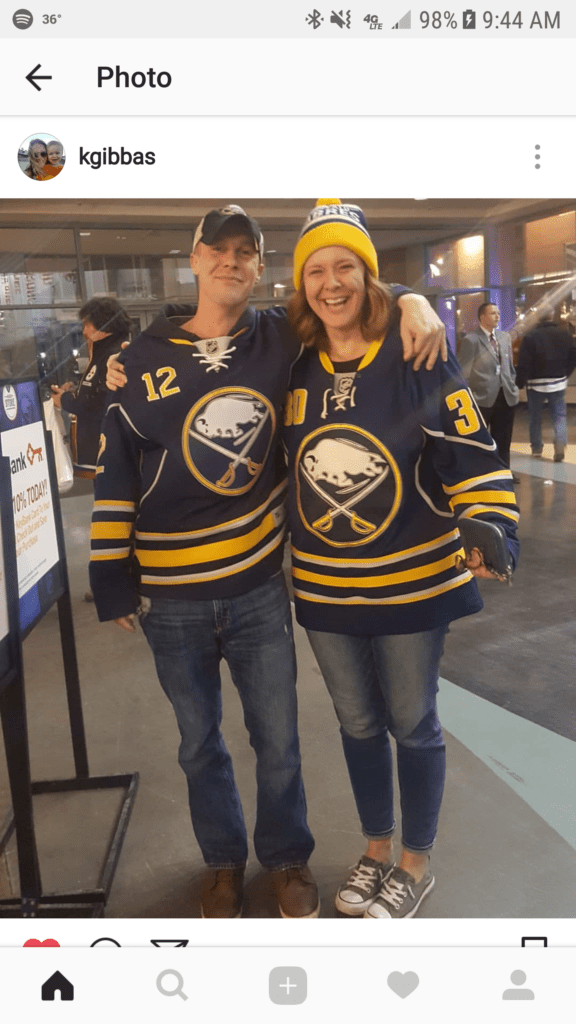 John at the hockey game