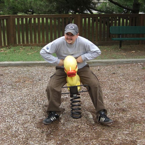 Tom having some fun