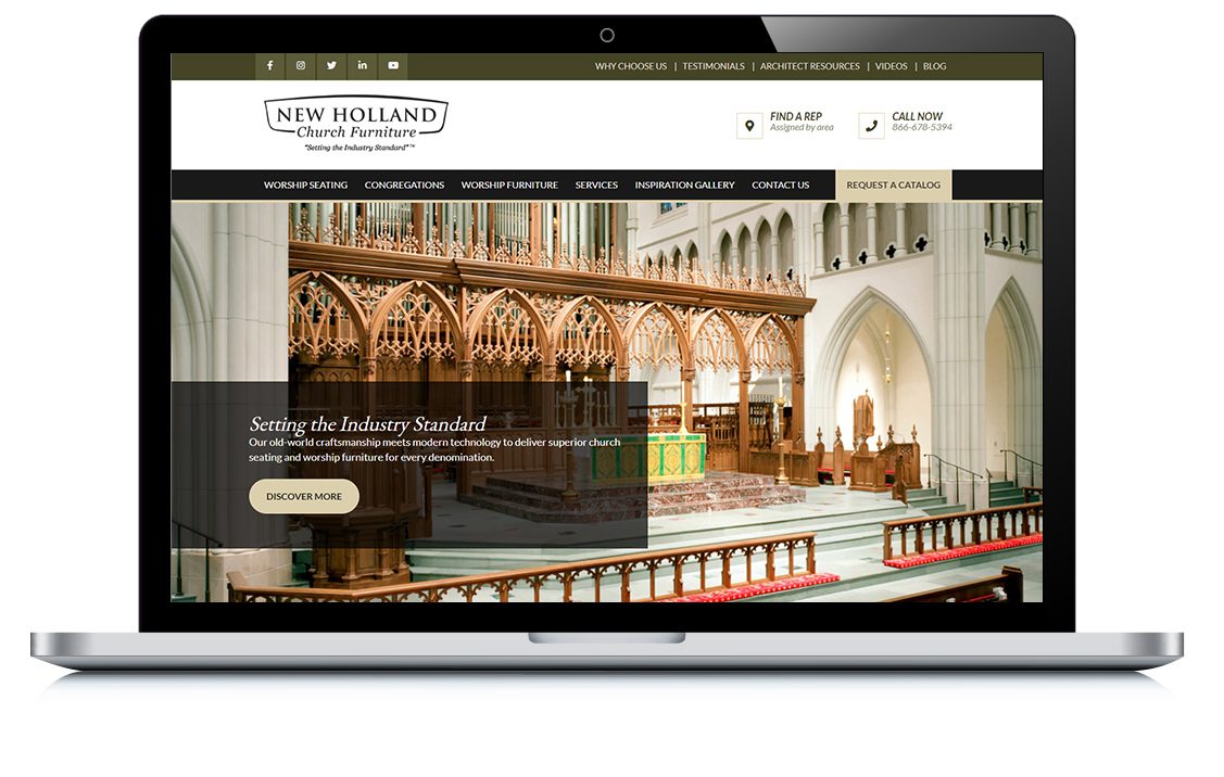 Example of New Holland Church Furniture