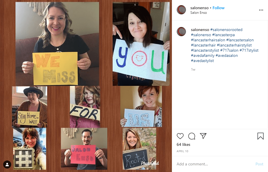 Salon Enso Instagram