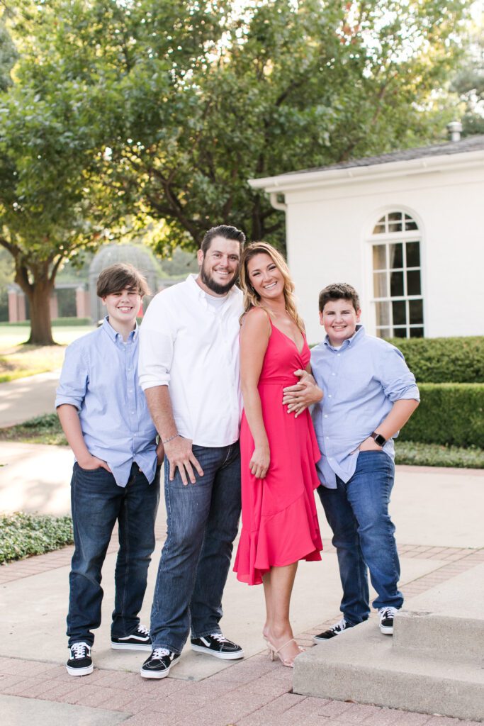 Adam French with family