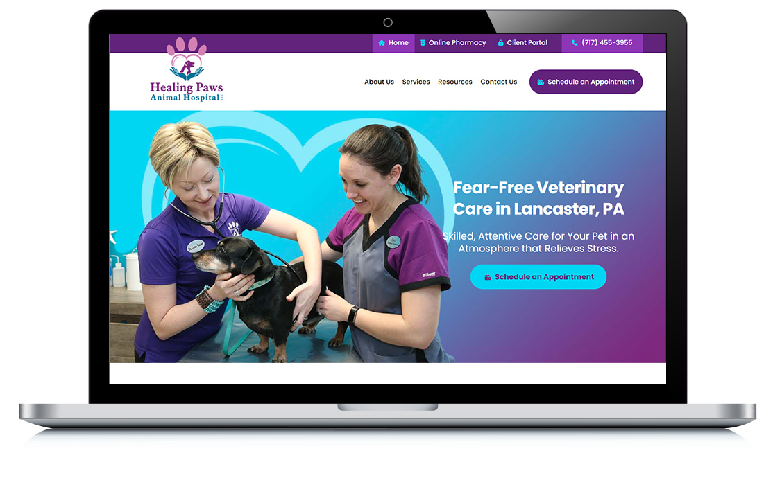 Example of Healing Paws Animal Hospital