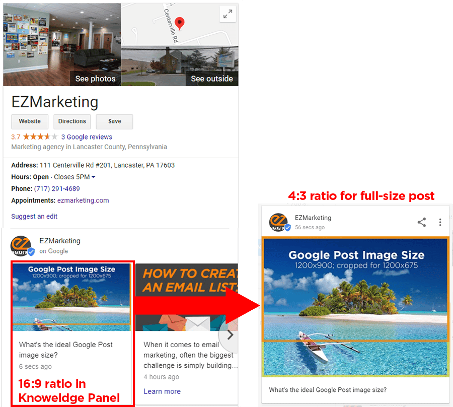 GMB ideal post image size example 2