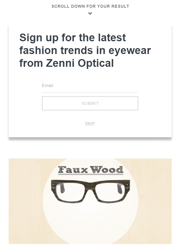 Zenni Optical Quiz
