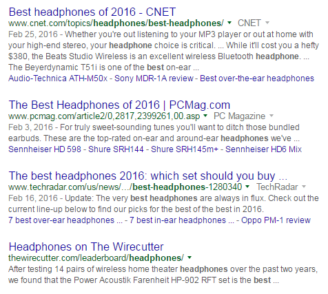 best headphones results