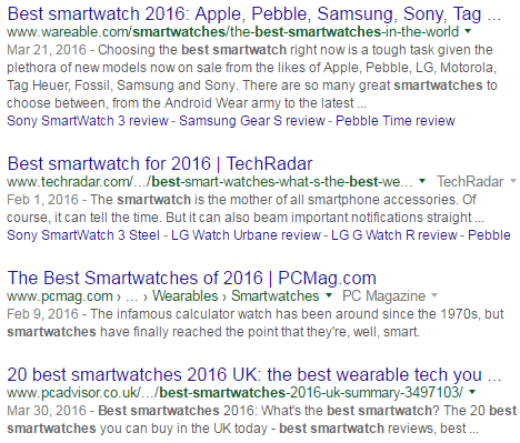 best smartwatch results
