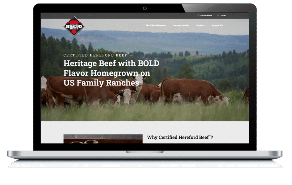 Example of Certified Hereford Beef