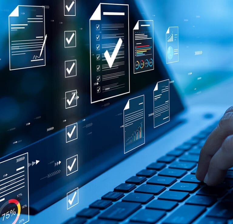 electronic documents on digital documents on virtual screen